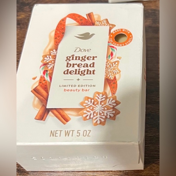 Dove Limited Edition Holiday Treats Gingerbread Delight Plant Based Bar Soap X 3 - Picture 11 of 12